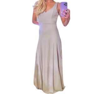 SHOW ME YOUR MUMU Jenn Maxi Dress in Show Me The Ring Crisp‎ SASH NOT INCLUDED